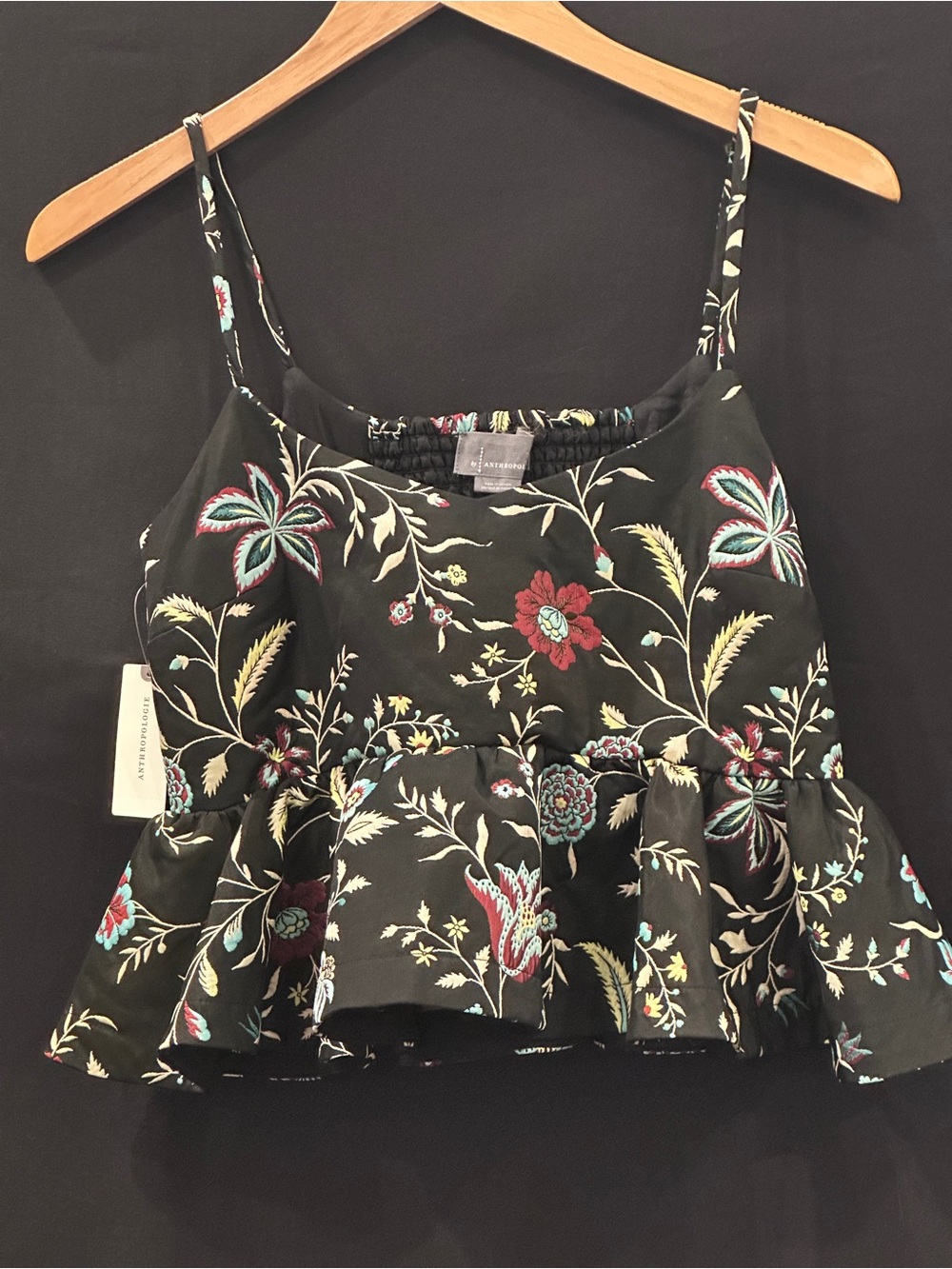 Anthropologie Floral Peplum Cami Top – New With Tags - Picture 3 of 12